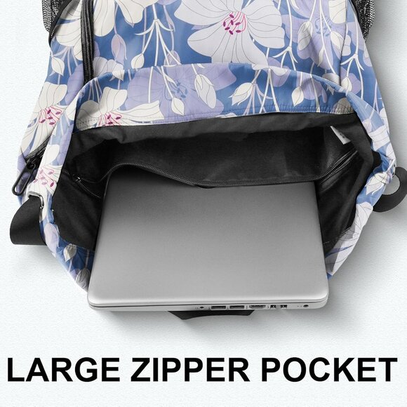 Drawstring Backpack with Mesh Pockets String Gym Bag Sackpack Sandproof Water Re - Picture 5 of 7